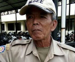 Hamid Majid, petugas parkir Pemkot Bekasi. (chotim)