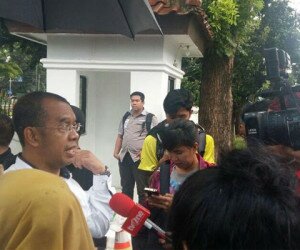 Suporter Timnas datang Kemenpora