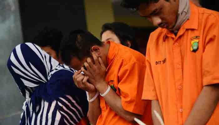 Mucikari prostitusi di Apartemen Kalibata City yang diamankan.(toga)