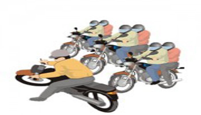 Ilustrasi balap liar.