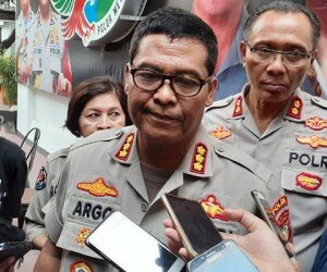 Kabid Humas Polda Metro Jaya Kombes Pol Argo Yuwono di Polda Metro Jaya, Jakarta Selatan. (firda)