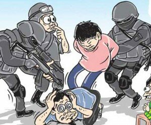 Ilustrasi penangkapan teroris.