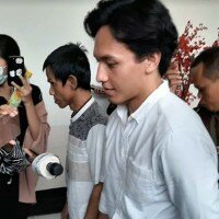 Jefri Nichol di Pengadilan Negeri Jakarta Selatan. (firda)