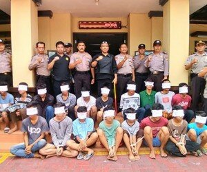 Para remaja yang tawuran di Tambora, Jakbar.