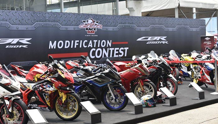 Motor peserta modifikasi di CBR Race Day 2019. (prihandoko)