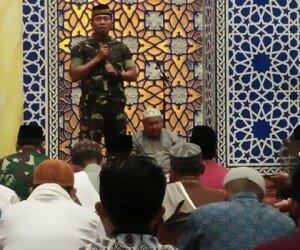 Safari tahajud Kodim jember di Mesjid Roudlatul Muchlisin. (ist)