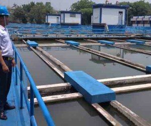 pengolahan air bersih yang dilakukan PT Aetra. (Ifand)