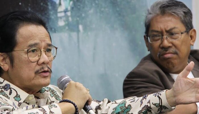 Agustin Teras Narang dalam dialog empat pilar MPR RI ‘Budaya Panmcasila, Gotong Royong untuk Indonesia Maju’ bersama Wakil Ketua MPR RI H. Jazilul Fawaid, dan anggota MPR RI FPKS Mulyanto. (rizal)