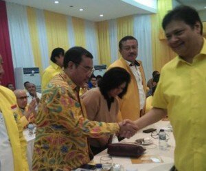 Airlangga Hartarto saat hadir di Rapat Pleno DPP Golkar, Selasa (5/11/2019). (timyadi)
