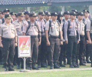 Setidaknya 1840 personel pengamanan diterjunkan yang terdiri dari seluruh jajaran di Polres Kota Tangerang, Brimob dan back up dari Polda Banten. (imam)