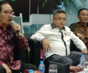 Antasari Azhar saat bicara soal KPK. (rizal)