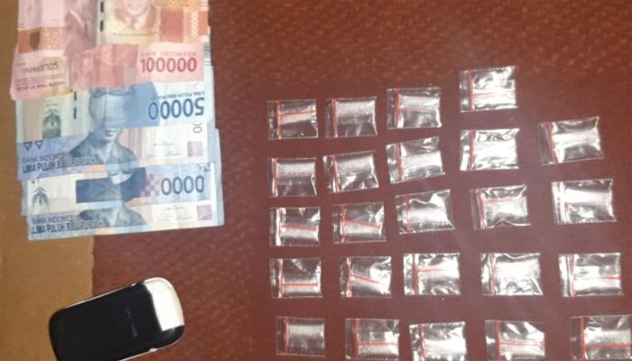 Barang bukti sabu.(ilham)