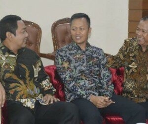 Danlanal Semarang Lantamal V Kolonel Laut P Musleh dalam acara pisah sambut kejaksaan negeri dari Dwi Samudji kepada Sumurung Pandapotan Simaremare. (ist)