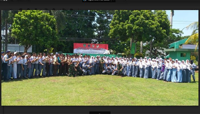 Penutupan pelatihjan bela negara 200 pelajar SMA se-Kota Depok di Markas Kodim 0508 Depok, Sabtu (16/11/2019)