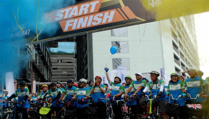 BPJS Ketenagakerjaan (BPJAMSOSTEK) mendukung pelaksanaan kegiatan Gowes Bareng dengan tema "Gowes Sehat, Pekerja Hebat". (ist)