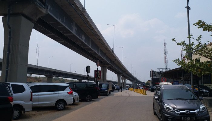 Jalan layang Tol Jakarta-Cikampek (elevated) yang siap difungsikan pada musim libur Natal dan Tahun Baru 2020. (saban)