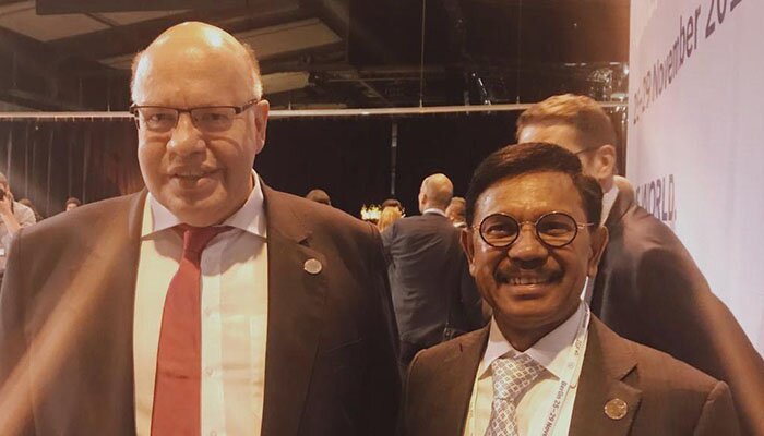 Menteri Komunikasi dan Informatika, Johny G Plate pada 14th Annual Meeting of Internet Governance Forum 2019 di Berlin, Jerman, Senin (25/11). (ist)