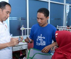 Presiden Jokowi secara mendadak mengunjungi RSUD Dr. H. Abdul Moeloek yang terletak di Kota Bandar Lampung pada Jumat (15/11).(ist)