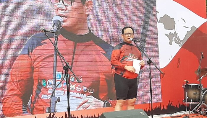 Kapolda Metro Jaya, Irjen Gatot Eddy Pramono, usai acara Gowes bersama TNI dan Forkopimda, Sabtu (30/11/2019). (ist)