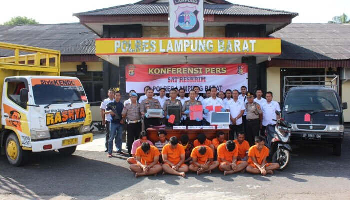 Komplotan pencuri sapi di Lampung Barat diamanakan.