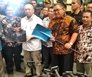 Menteri Koperasi dan UKM, Teten Masduki saat kunjungan kerja ke Sukabumi.