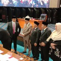 Penandatanganan MoU KUA-PPAS APBD DKI 2020. (yendhi)