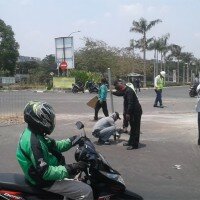 Jalan akses menuju Tambun Rengas Cakung masih ditutup. (ist)
