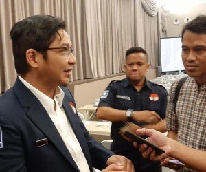 Pasha Ungu membuka Rapimnas 2019 Ormas Barisan Muda Penegak Amanat Nasional (BM-PAN) di salah satu Hotel, Jakarta Selatan. (adji)