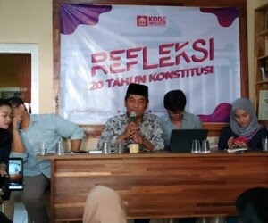 Pengamat politik Ray Rangkuti (tengah). (Ikbal)