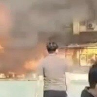 SMK 6 Yadika di Jalan Wadas Raya terbakar (ist)