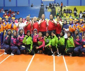 Para peserta Tim FORST Cabor SKJ Jakut siap bertanding. (deny)