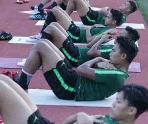 Timnas Indonesia latihan di Stadion Rizal Memoriam (ist)