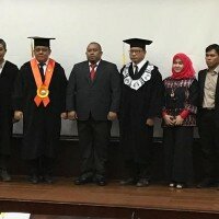 AKBP Didik Novi Rahmanto usai Sidang Promosi Doktoral. (ist)