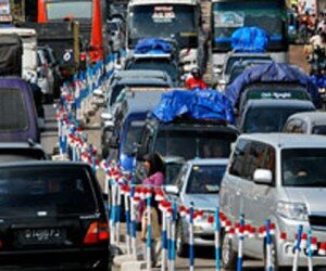 ilustrasi arus mudik.