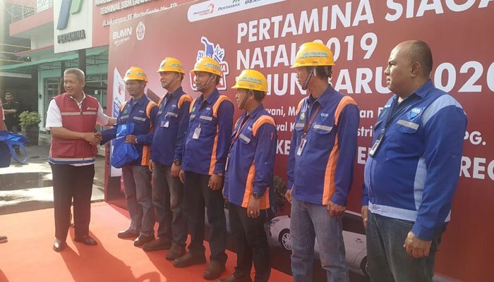 Condro Kirono saat meninjau kesiapan Fuel Terminal Tanjung Gerem serta LPG Terminal Tanjung Sekong