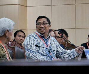 Kuasa hukum Agus Rahardjo cs, Feri Amsari. (ikbal)