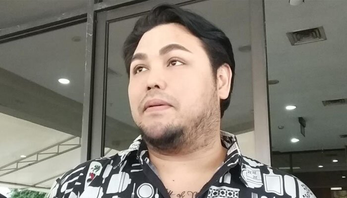 Ivan Gunawan saat di Polres Metro Jakarta Utara .(yahya)