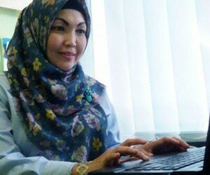 Manajer pemasaran PDAM Tirta Asata Kota Depok Imas Diah Pitaloka. (anton)