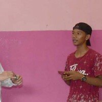 Teks Foto : Presiden Jokowi saat mengunjungi pasien di RSUD Cilegon. (ist)