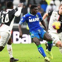 Laga Juventus melawan Sassuolo dalam lanjutan La Liga. (reuters)