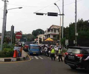 ujicoba kanalisasi 2-1 tahap pertama di jalur puncak. (Dok/yopi)