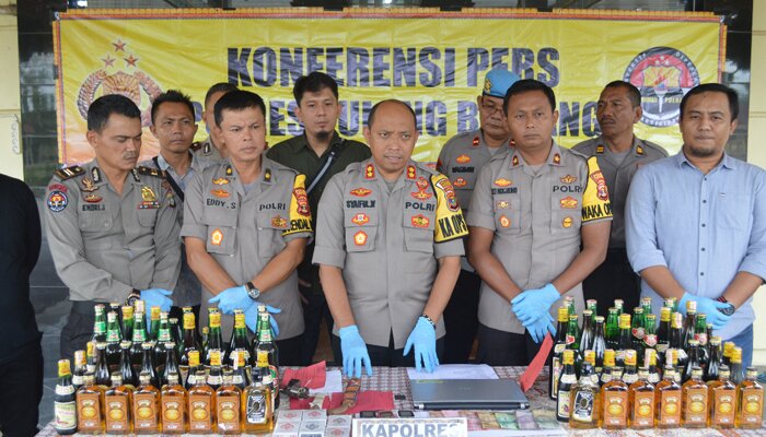 Ekspos operasi cempaka Polres Tulangbawang.(koesma)