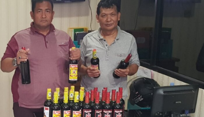 Miras yang diamankan polisi di Tanah Abang. (ist)