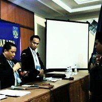 Ketua Karang Taruna Provinsi DKI Jakarta terpilih, Muhammad Mul (kanan). (deny)