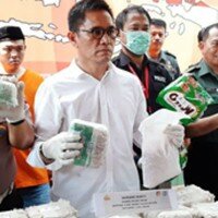 Polisi musnahkan Narkoba di RSPAD Gatot Subroto. (silaen). l