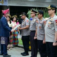 Sukses dalam pembebasan lahan untuk JTTS Kapolda Lampung dapat penghargaan.