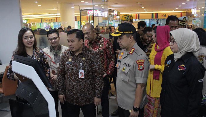 Peresmian gerai Sinergi Layanan (SILA) di lantai 4 Mall Pluit Village, Penjaringan, Jakarta Utara, Kamis (12/12/2019).