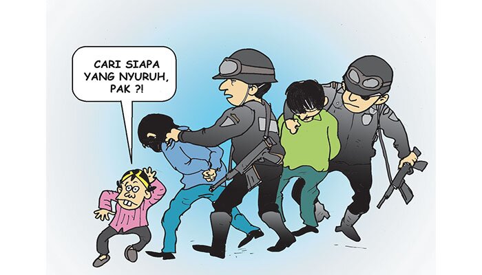 sentilan penyerang novel