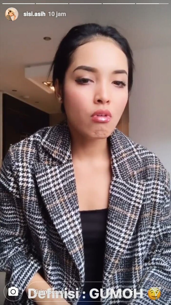 Tangkapan layar instastory instagram @sisi.asih