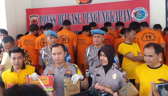 Tindak pidana narkoba di Polres Bogor